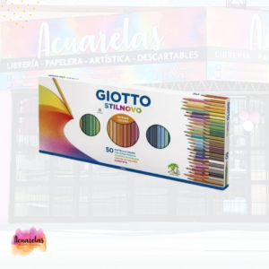 Lapiz color x 50 largo mina 3.3mm Stilnovo Giotto - Imagen 1