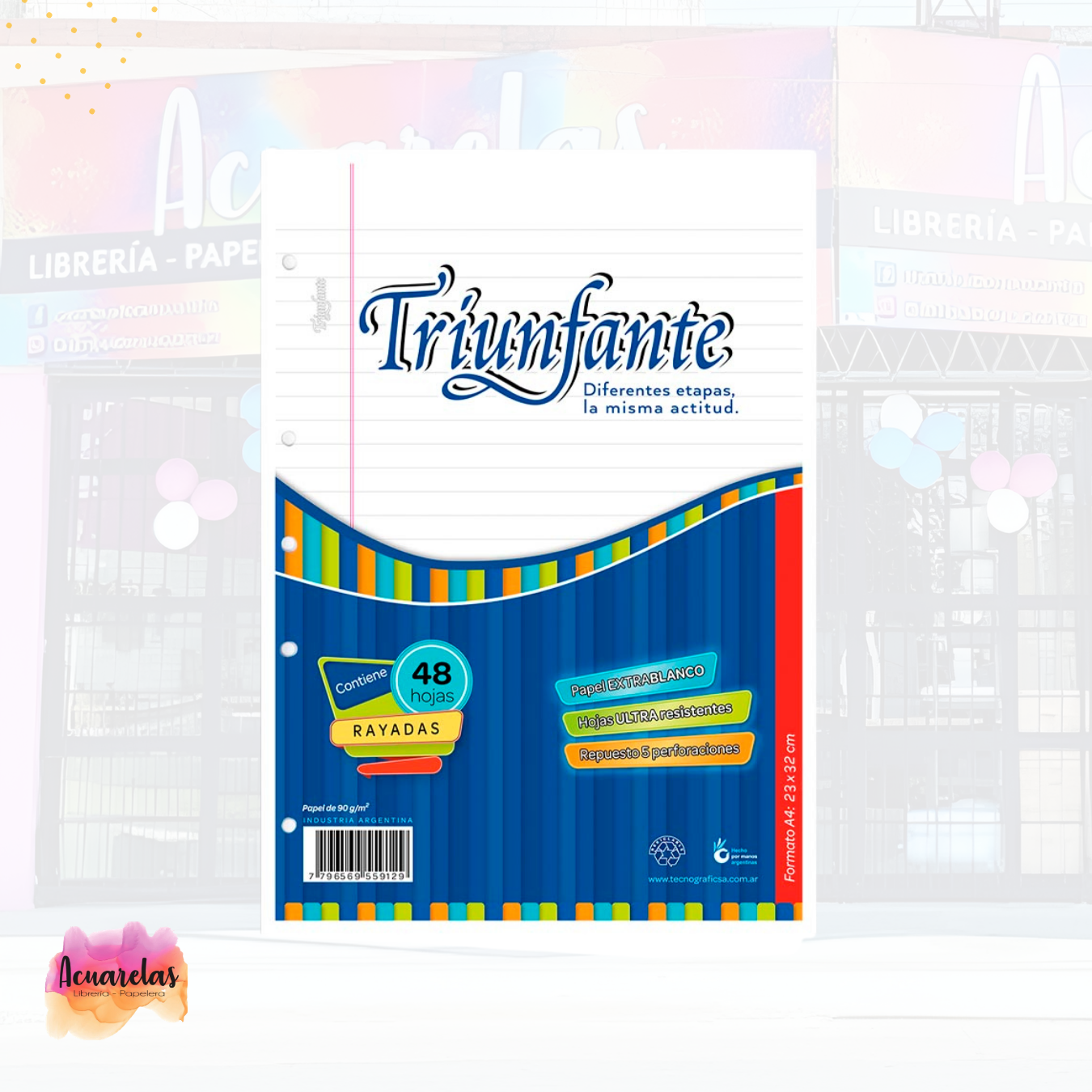 Repuesto Triunfante (90grs) x48hjs Rayado